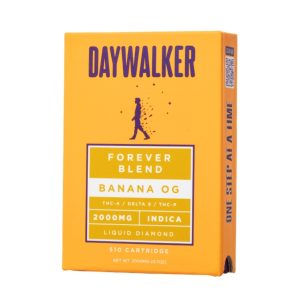 DayWalker Forever Blend THC-A D8 THC-P Cartridge - 2G Banana OG