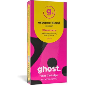 Ghost Essence Blend Live Badder Cartridge – 2G Strawnana
