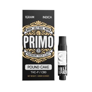 Half Bak'd Primo Blend THC-P Cartridge - 1G POUND CAKE